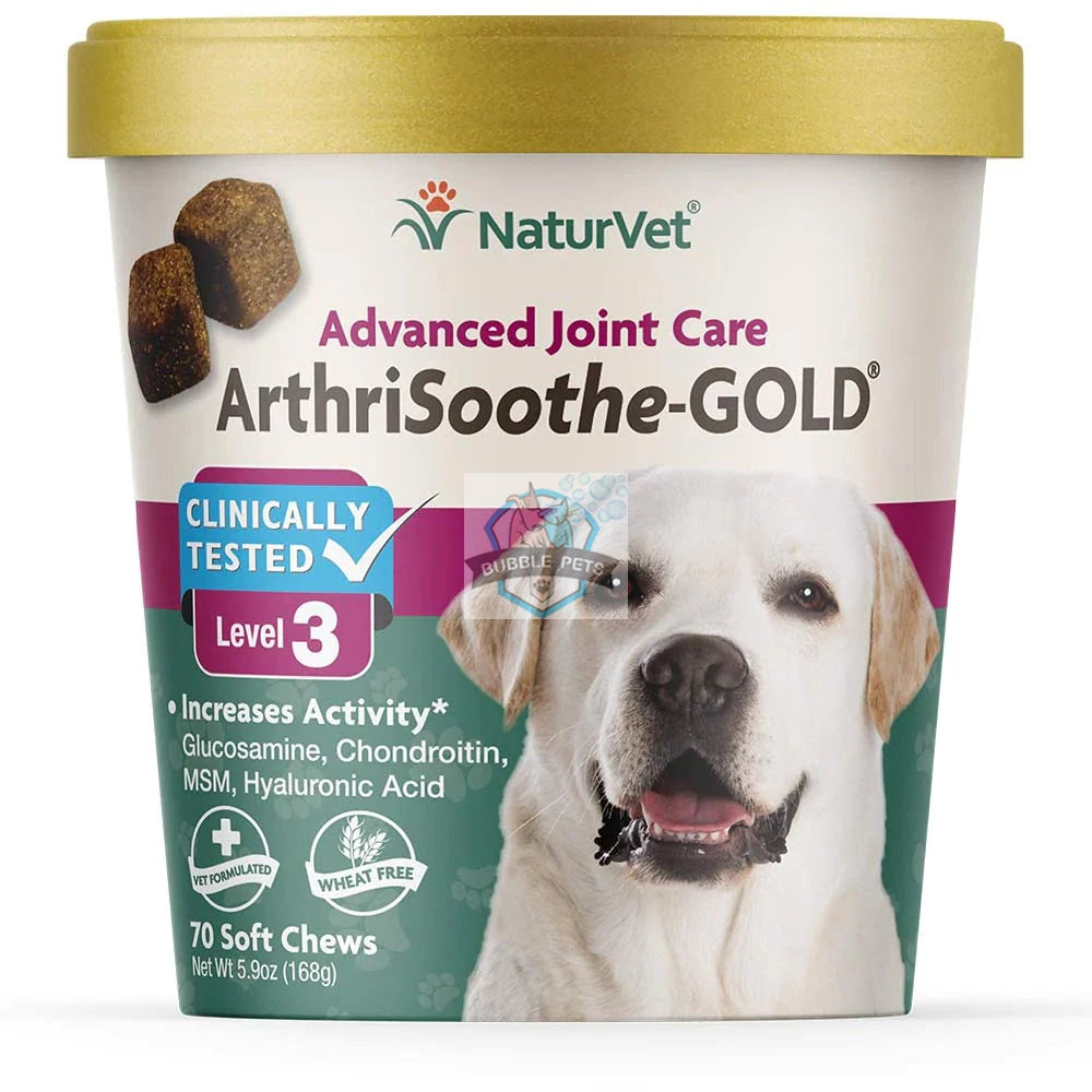 NaturVet Arthrisooth-GOLD Level 3 Soft Chew Cup for Dogs Cats