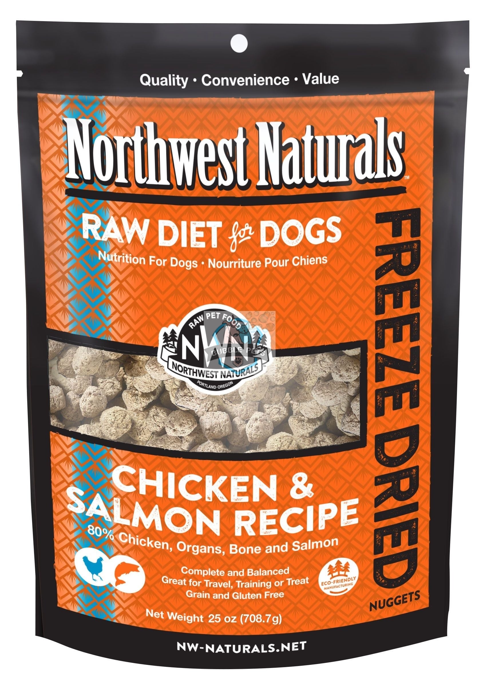 Northwest Freeze Dried Chicken And Salmon Dog Food (3 12oz for $152.70 Bundle)