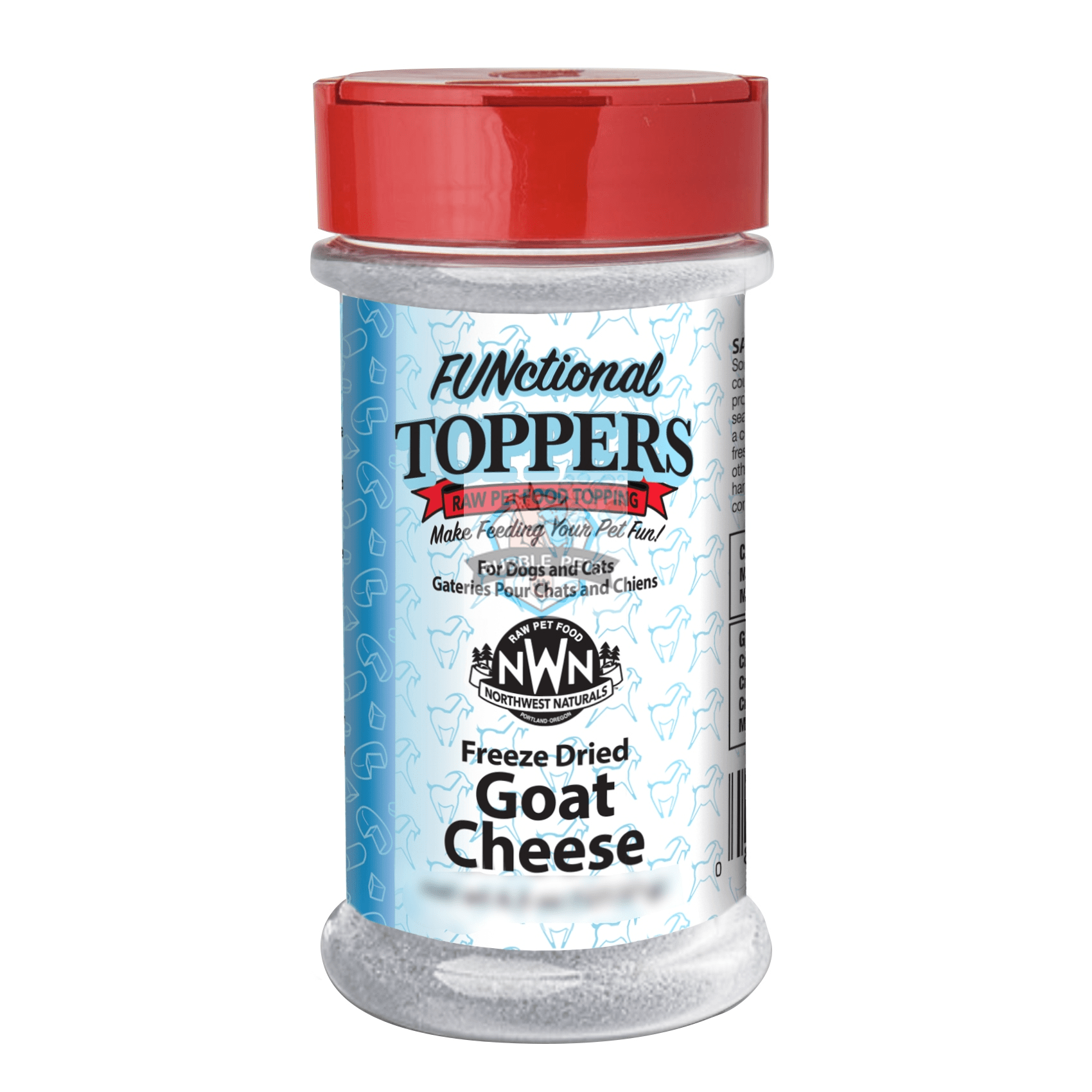 Northwest Goat Cheese Dog and Cat Toppers