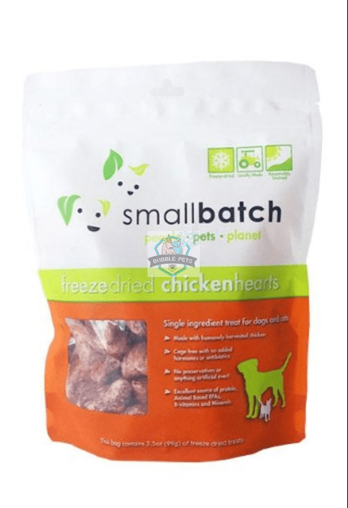 Smallbatch Chicken Heart Freeze Dried Treats for Cats and Dogs