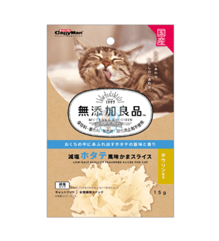 CattyMan Low-Salt Scallop Flavored Slices Cat Treats