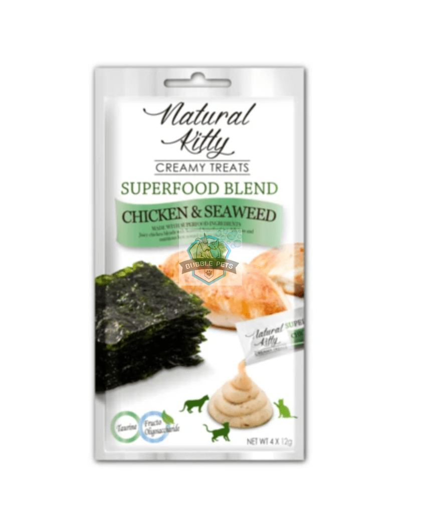 Natural Kitty Creamy Treats Superfood Blend - Chicken & Seaweed