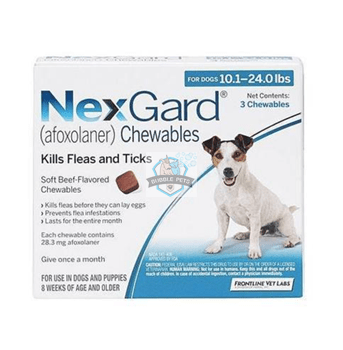 NexGard Flea & Tick Chews For Medium Dogs (4 to 10Kg)