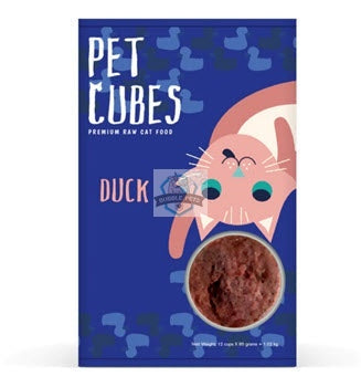 PetCubes Cat Duck Frozen Raw Cat Food