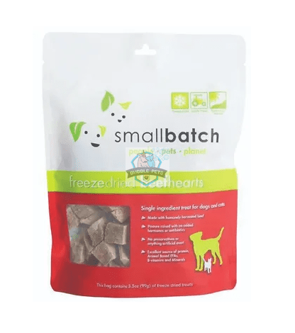 Smallbatch Beef Heart Freeze Dried Treats for Cats and Dogs