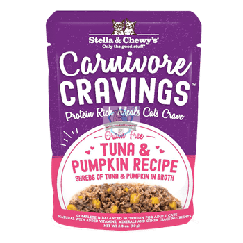 Stella & Chewy's Carnivore Cravings (Tuna & Pumpkin) in Broth Pouch Cat Food