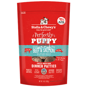 Stella & Chewy’s Freeze Dried Dinner Patties Beef & Salmon (Perfectly Puppy) Dog Food