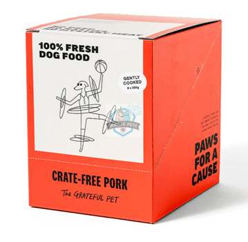 The Grateful Pet Gently Cooked (Crate-Free Pork) Fresh Frozen Dog Food