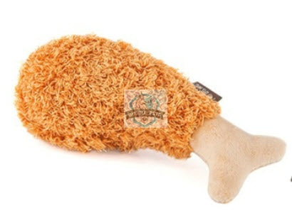 PLAY Fluffy Fried Chicken Dog Pet Toy