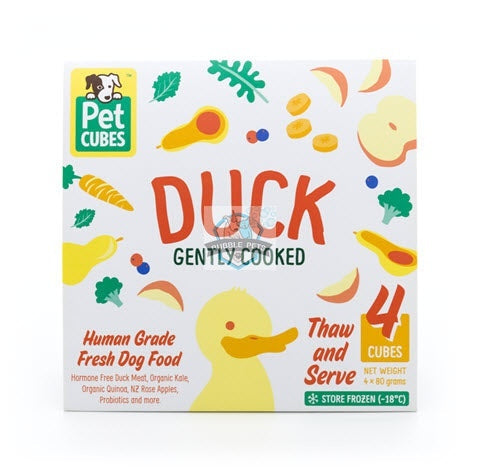 PetCubes Complete Duck Frozen Cooked Dog Food