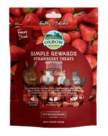 Oxbow Simple Rewards Strawberry Treats For Small Animals
