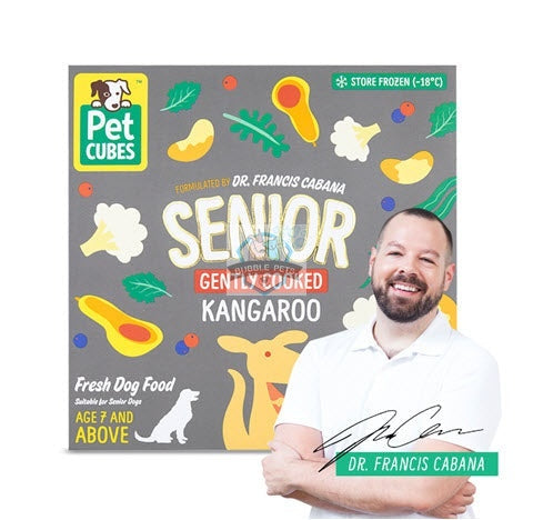 PetCubes Senior Gently Cooked Kangaroo Frozen Dog Food