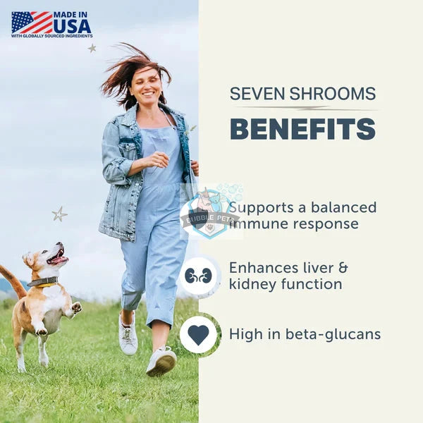 Four Leaf Rover Seven ‘Shrooms - Enhance Immune, Liver & Kidney Function