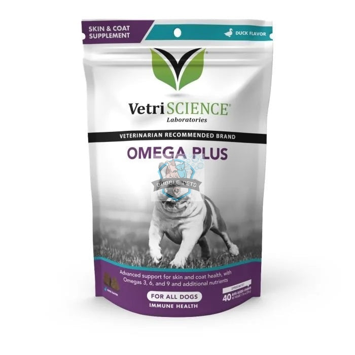 VetriScience® - Omega Plus Advanced Skin Supplement for Dogs (40 chews)