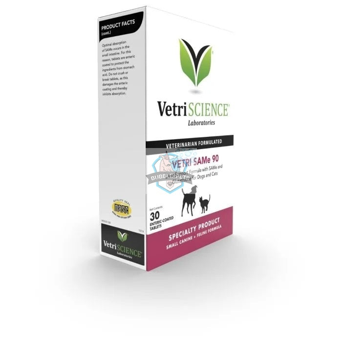 VetriScience® - Vetri SAMe 90 Liver Health Supplement for Dogs & Cats (30 tablets)