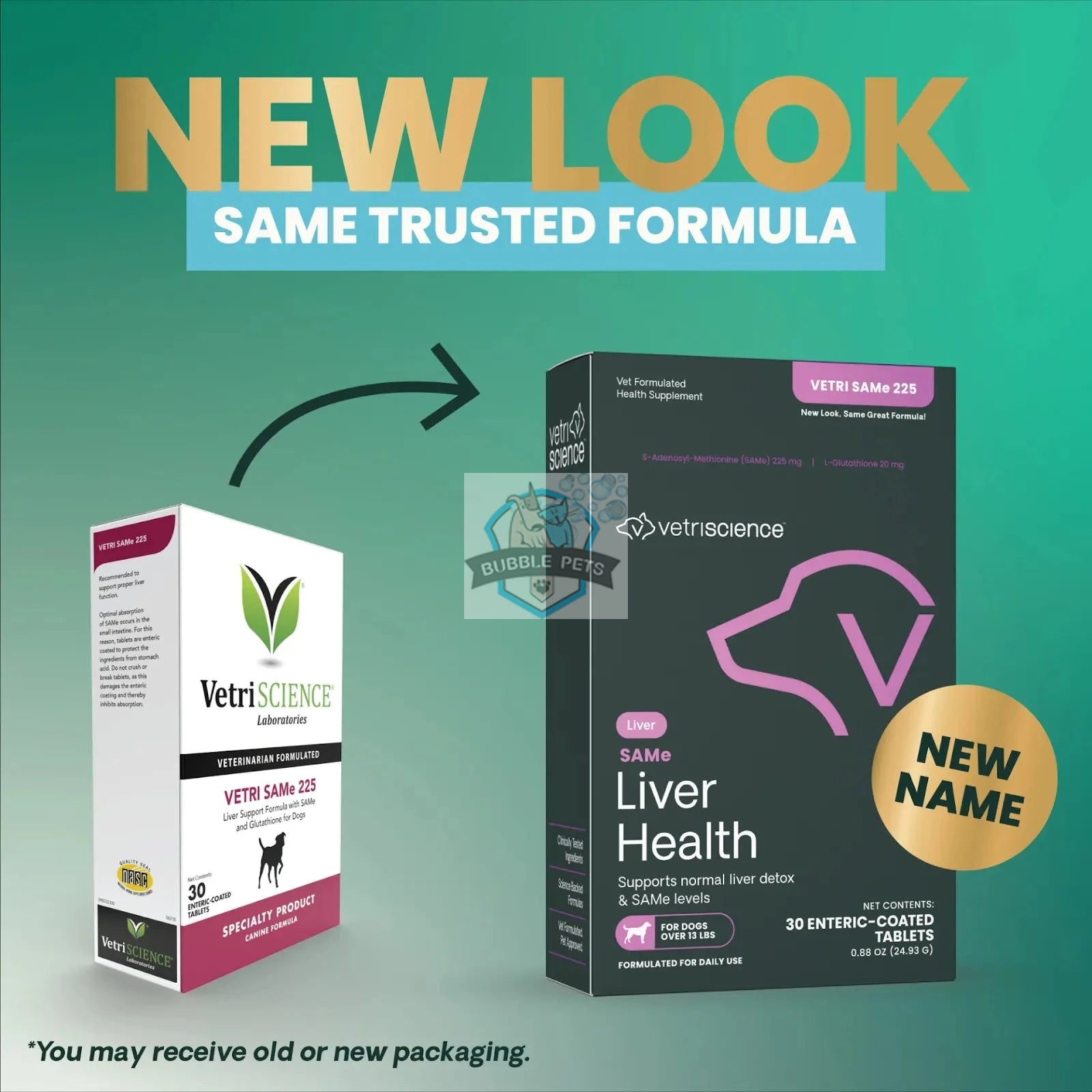 VetriScience® - Vetri SAMe 225 Liver Health Supplement for Dogs & Cats (30 tablets)