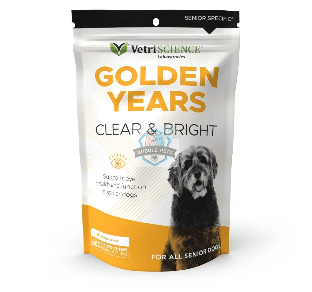 VetriScience® - Golden Years Clear & Bright Eye Supplement for Senior Dogs (60 chews)