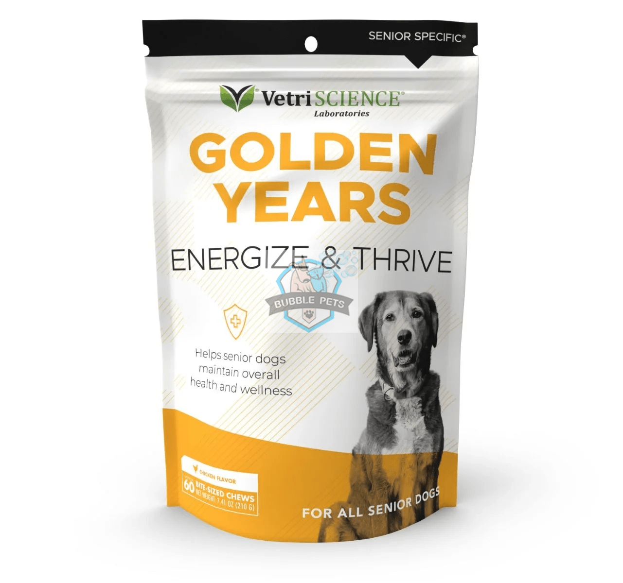 VetriScience® - Golden Years Energize & Thrive Multivitamin for Senior Dogs (90 chews)