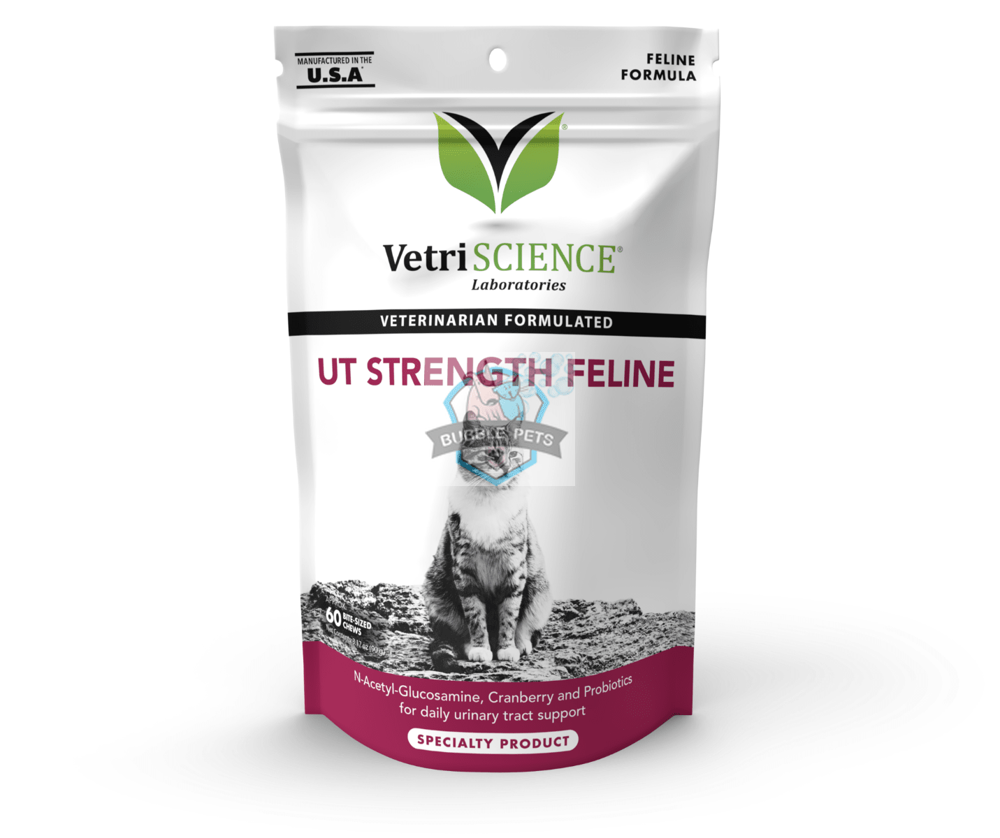 VetriScience® - UT Strength Feline Urinary Tract Supplement for Cats (60 chews)