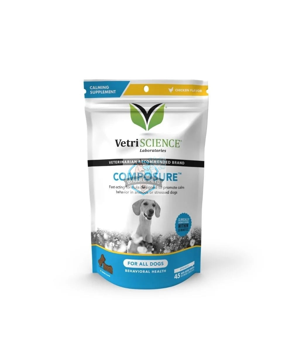 VetriScience - Composure Calming Supplement for Dogs (Bacon Flavor) (45 chews)