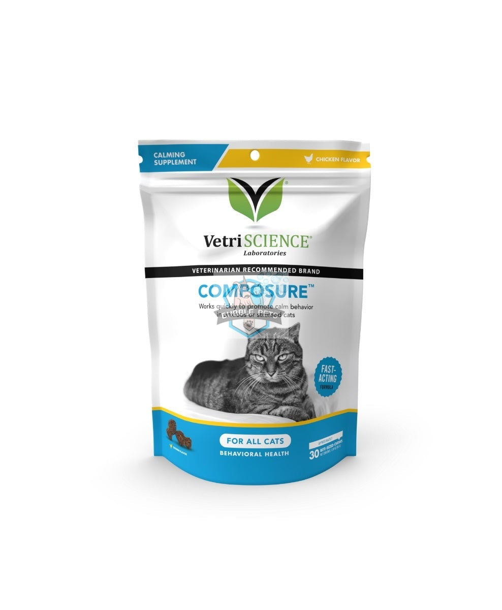 VetriScience® - Composure Calming Supplement for Cats (30 chews)
