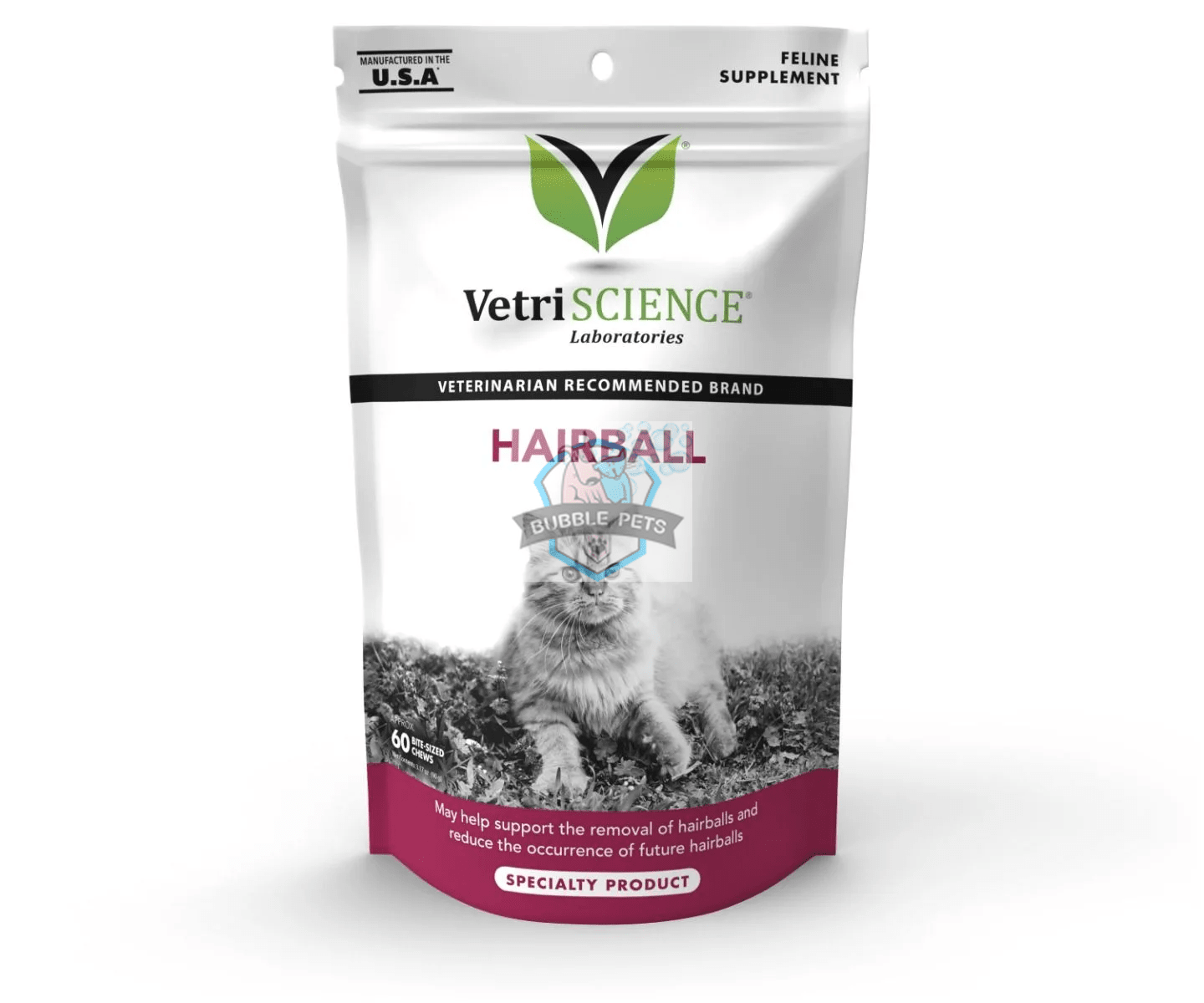 VetriScience® - Hairball Control Supplement for Cats (60 chews)