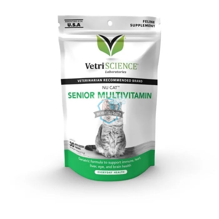 VetriScience Nu Cat Senior Multivitamin for Cats (30 chews)