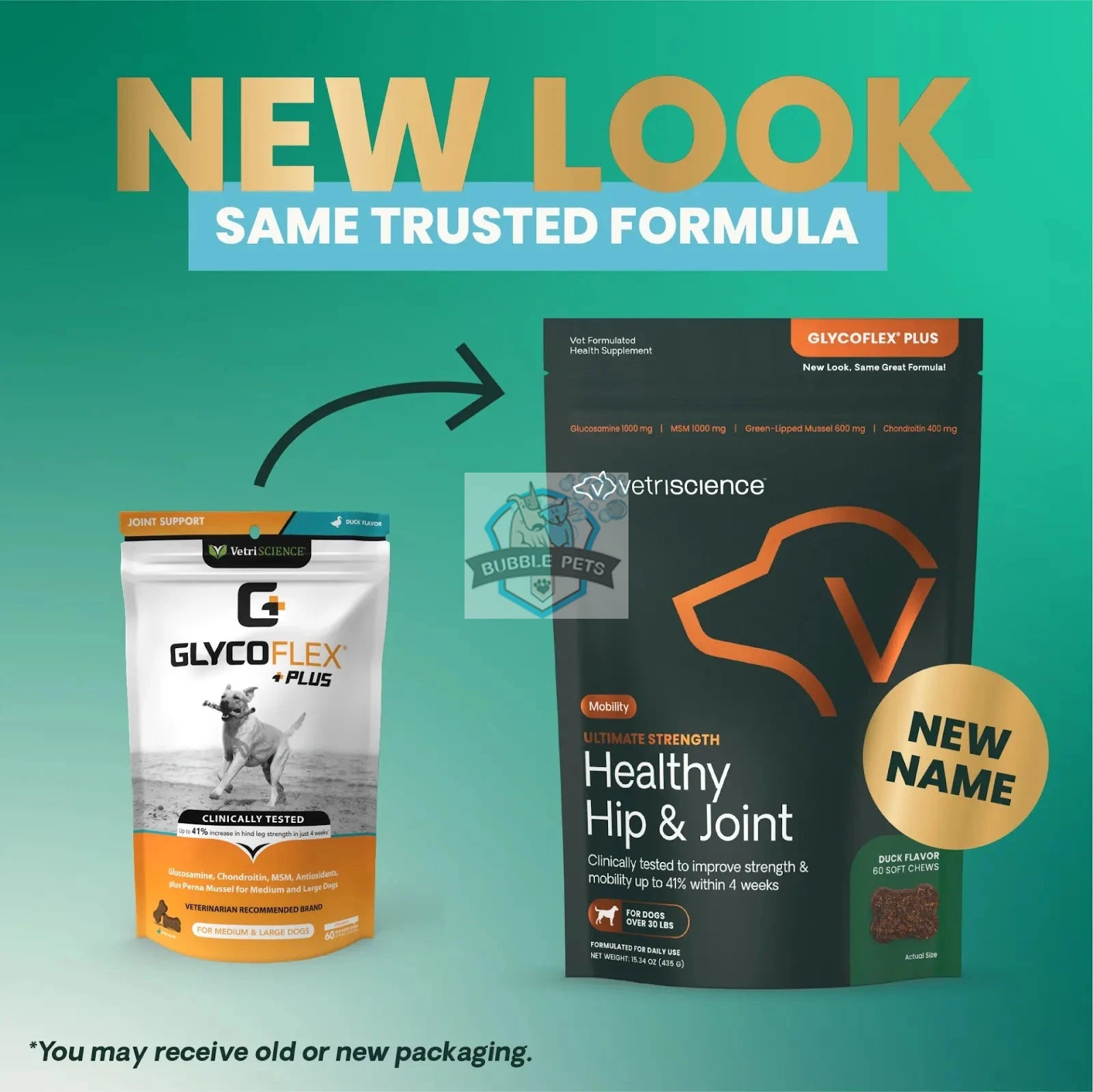 VetriScience® - Ultimate Strength Healthy Hip & Joint Supplement for Large Dogs (60 chews)