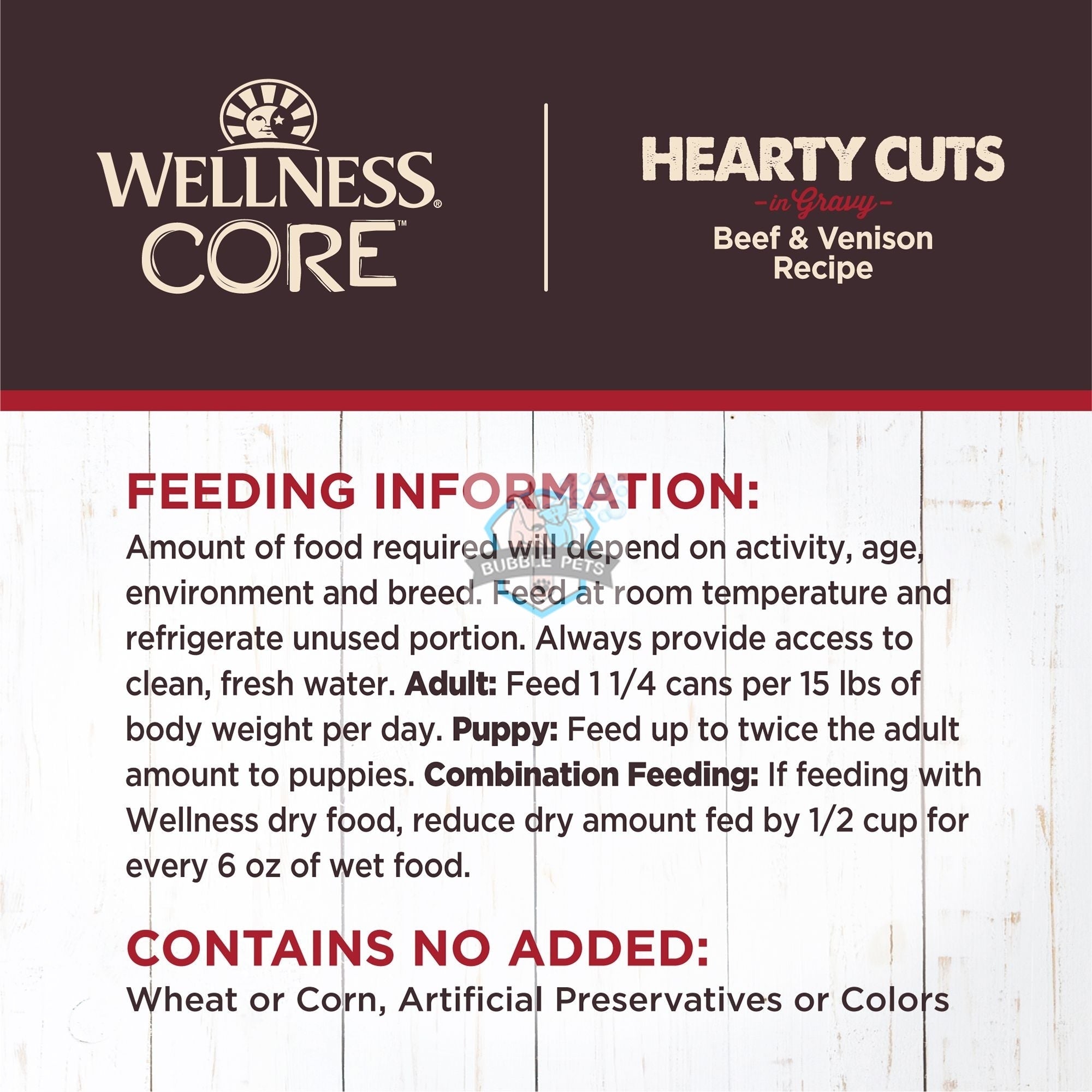 Wellness CORE Grain-Free Hearty Cuts in Gravy Gravy Beef & Venison Wet Dog Food