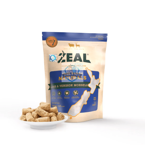 Zeal Free Range Freeze Dried Lamb & Venison Morsels Dog Cat Treats (Buy 2 Get 1 Free)