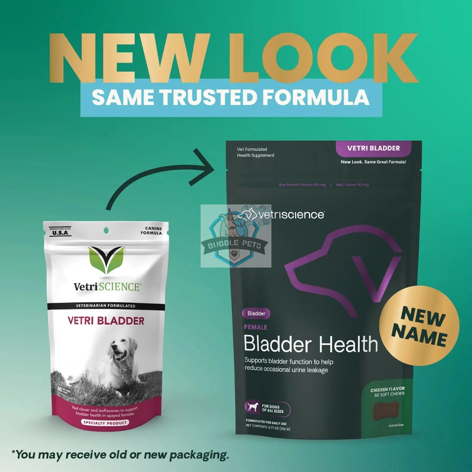 VetriScience® - Female Bladder Health Supplement for Female Dogs (60 chews)