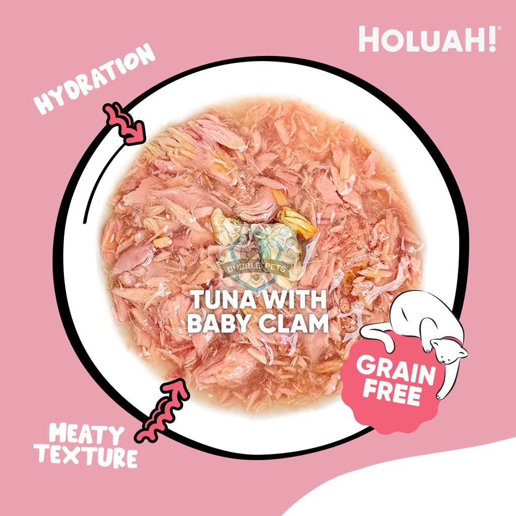 NEW: Holuah! Tuna with Baby Clam Gravy Canned Cat Food