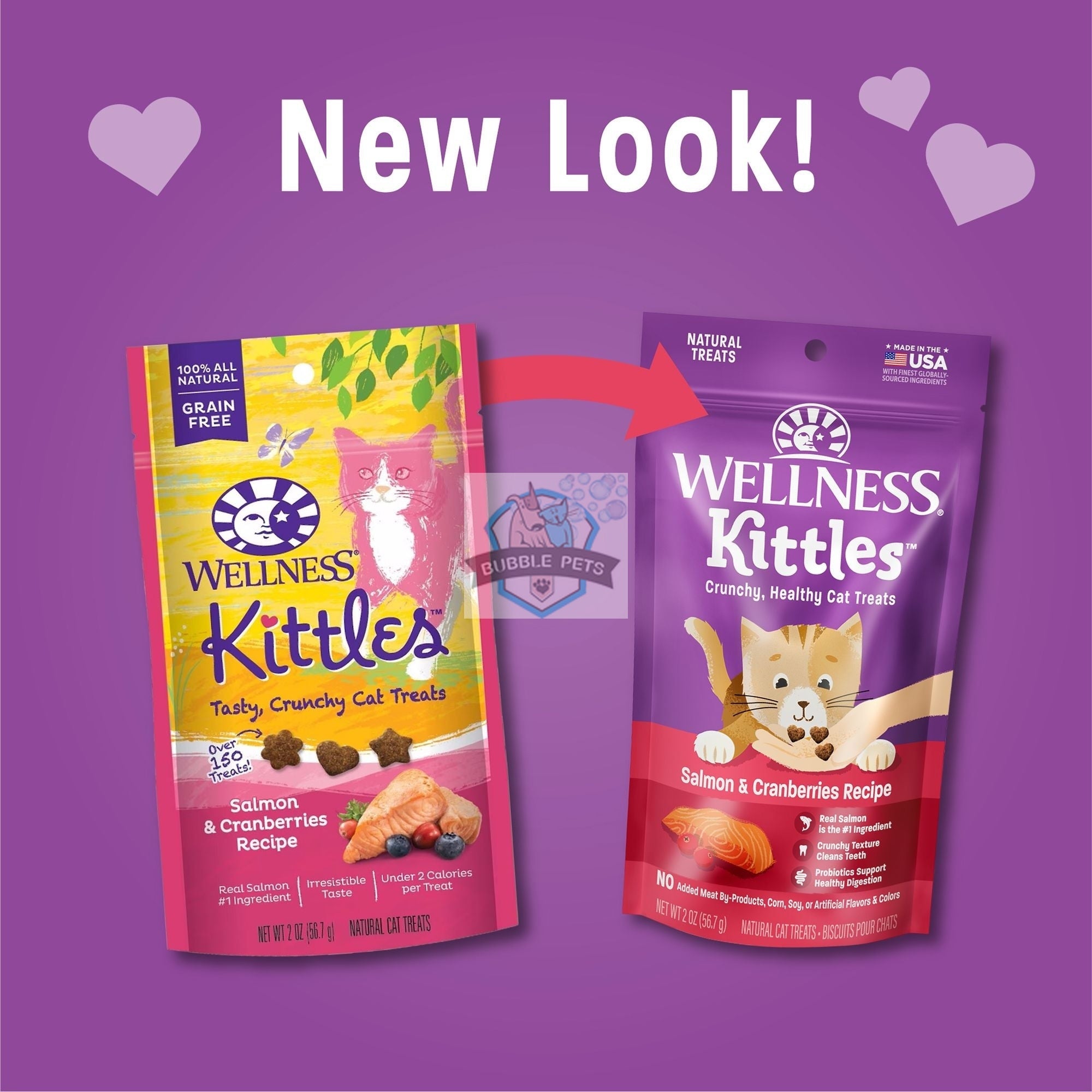 Wellness Kittles Salmon and Cranberries Cat Treats