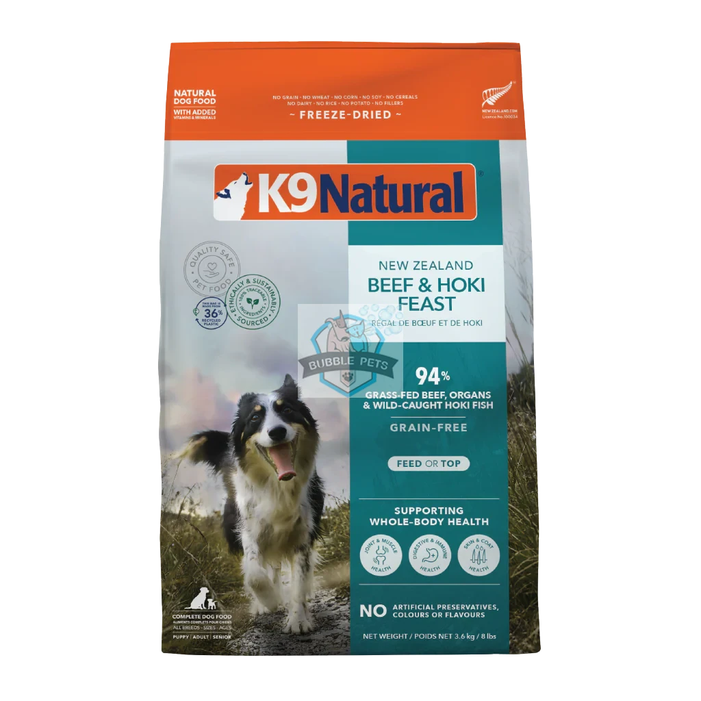 K9 Natural Freeze Dried Hoki & Beef Dog Food