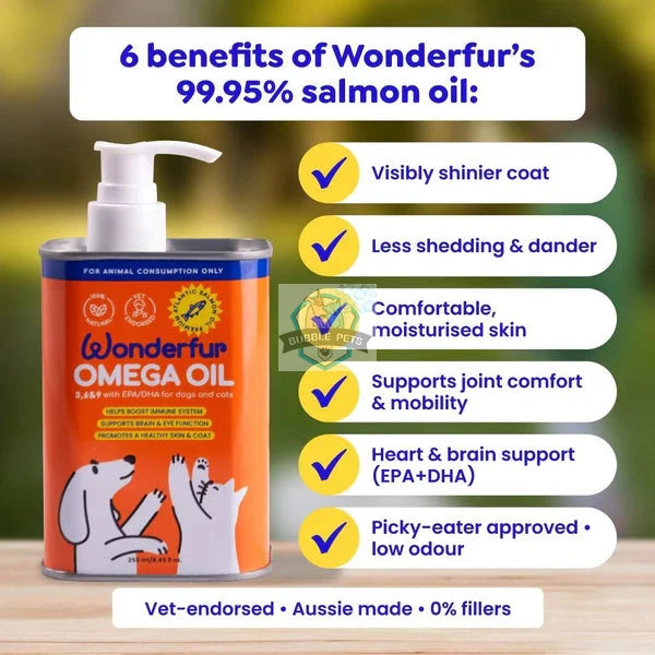Wonderfur Super Omega Oil for Dogs & Cats (250ml)