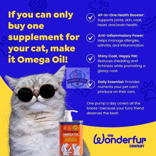 Wonderfur Super Omega Oil for Dogs & Cats (250ml)