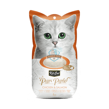 Kit Cat Pure Puree Chicken And Salmon Cat Food