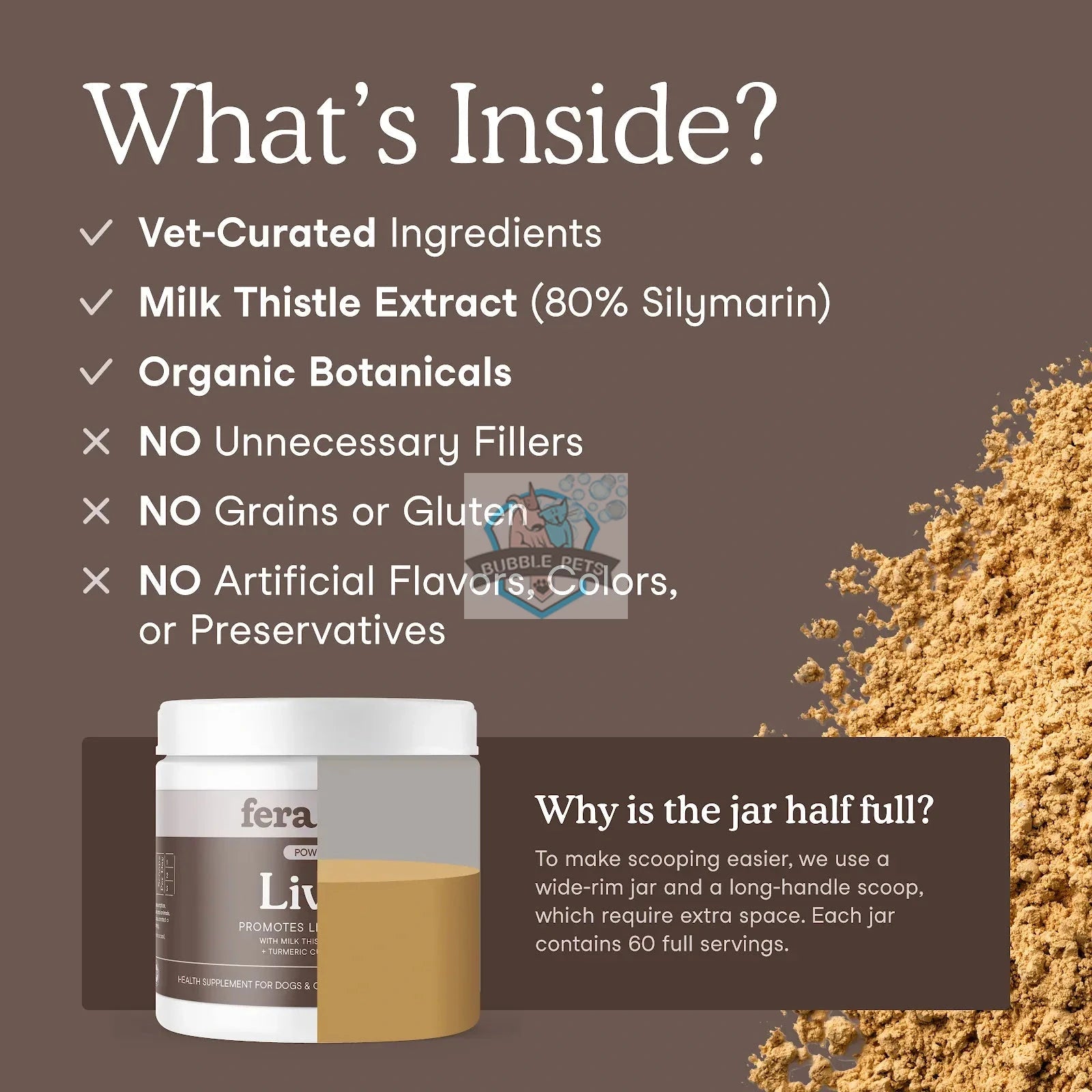 Fera Pet Organics Liver Support for Dogs and Cats