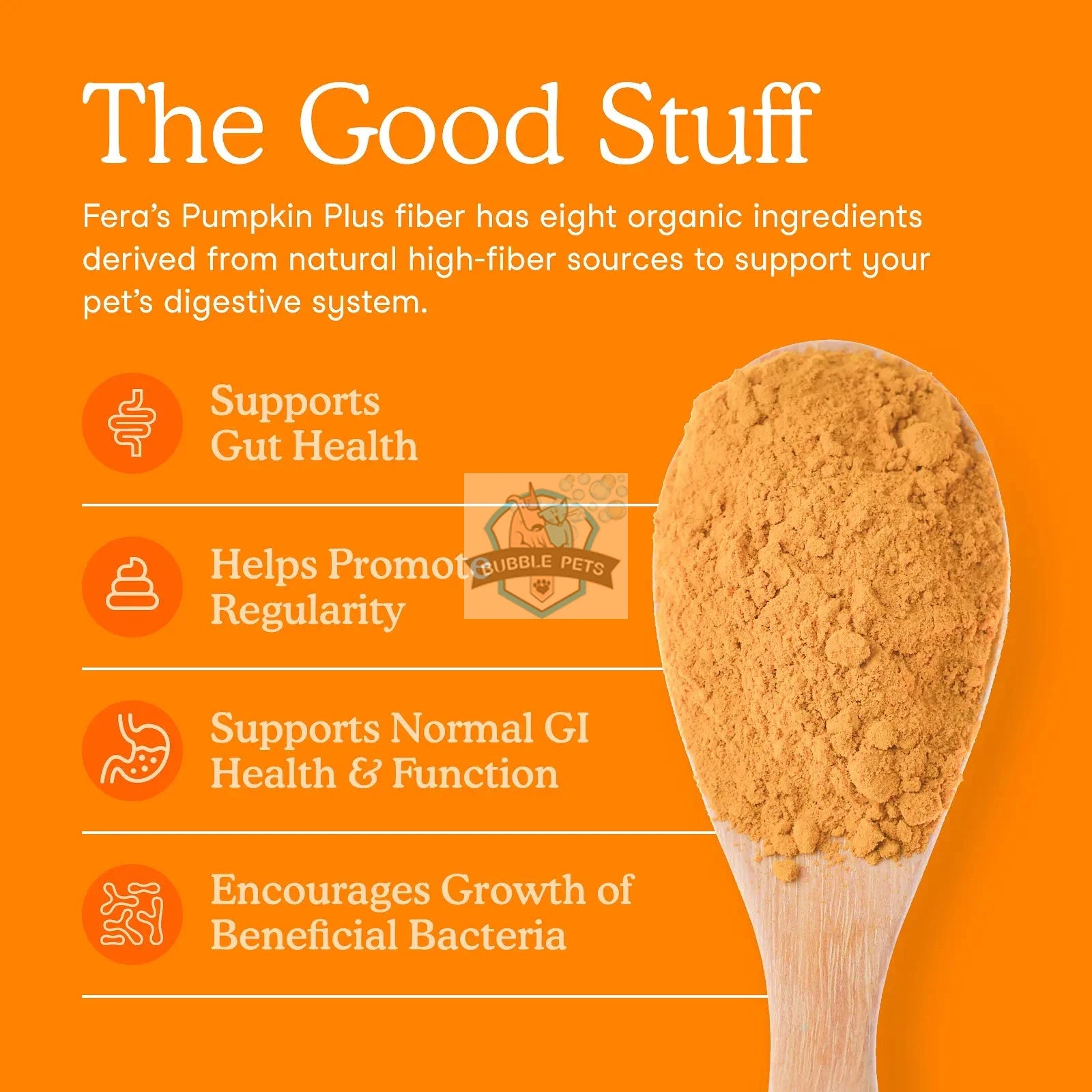 Fera Pet Organics Pumpkin Plus for Gut Support for Dogs and Cats