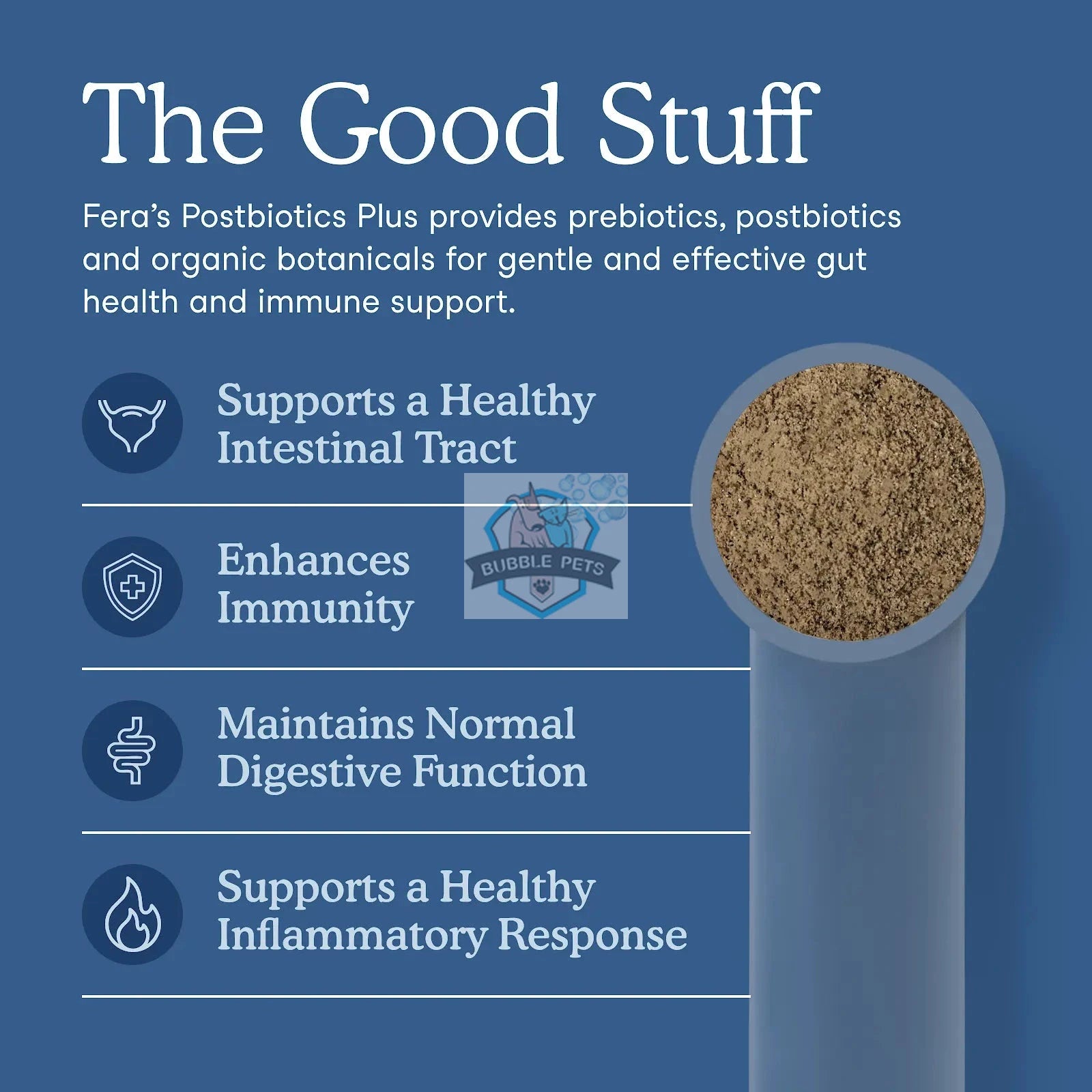 Fera Pet Organics Postbiotics Plus for Microbiome Support for Dogs and Cats
