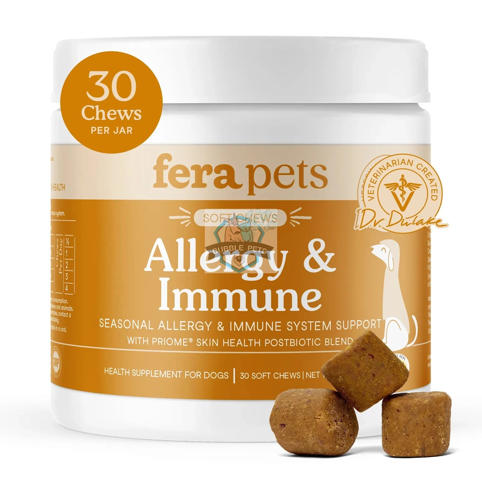 Fera Pet Organics Allergy & Immune Support Soft Chews for Dogs and Cats