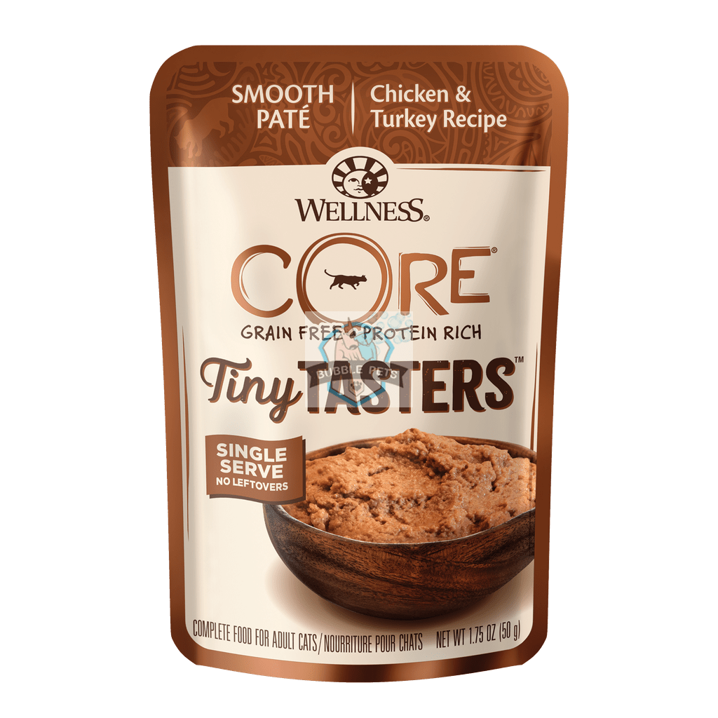 Wellness CORE Tiny Tasters Chicken & Turkey Pate Pouch Cat Food