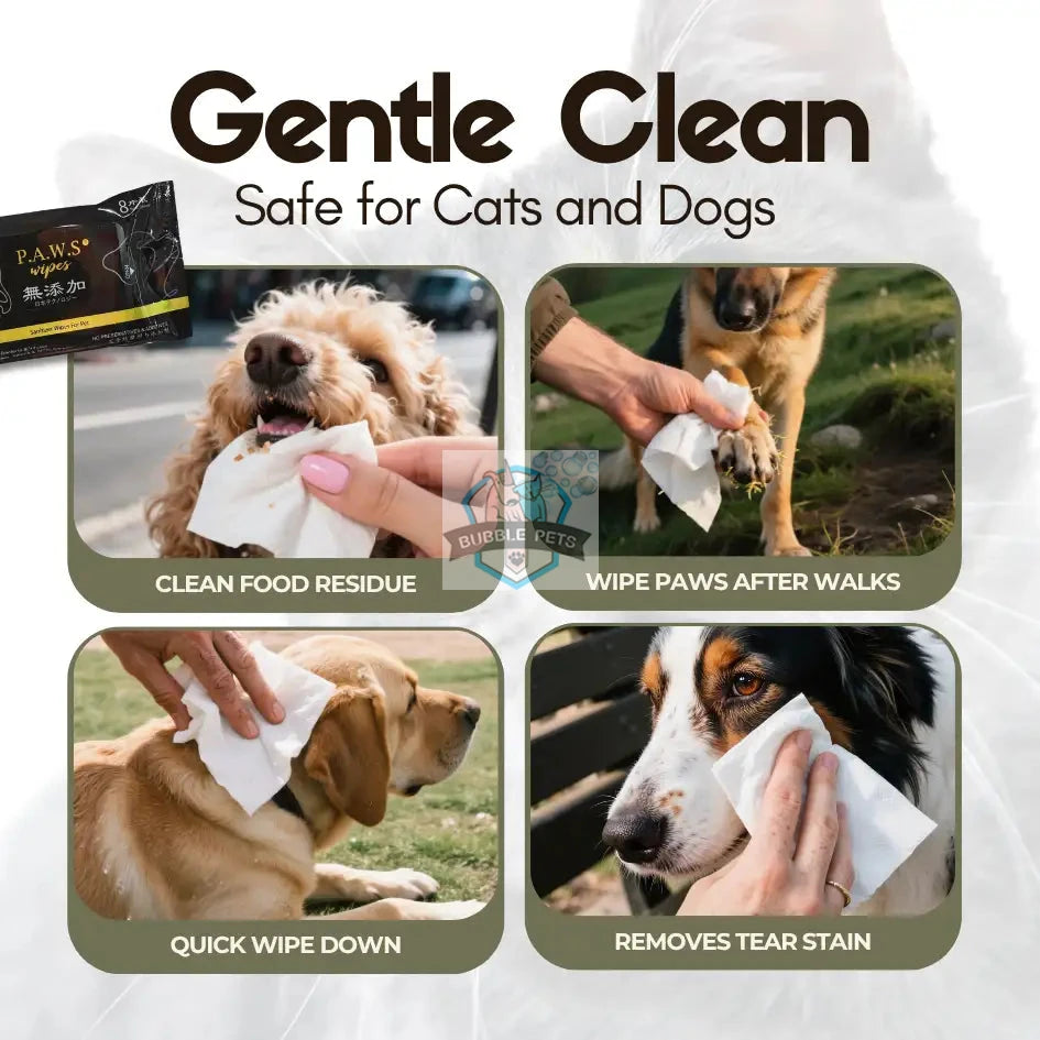 For Furry Friends P.A.W.S Travel Wet Wipes (8 sheets)