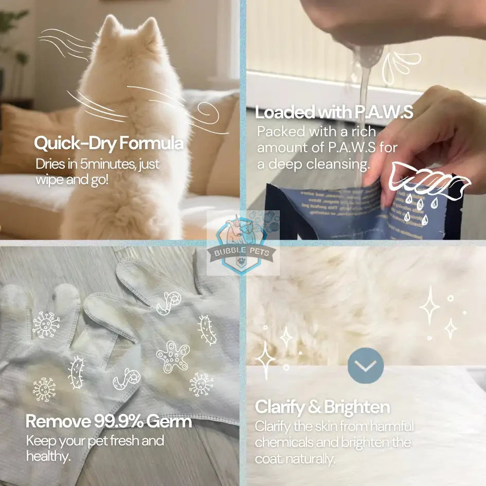 For Furry Friends P.A.W.S Full Body Pet Spa Gloves