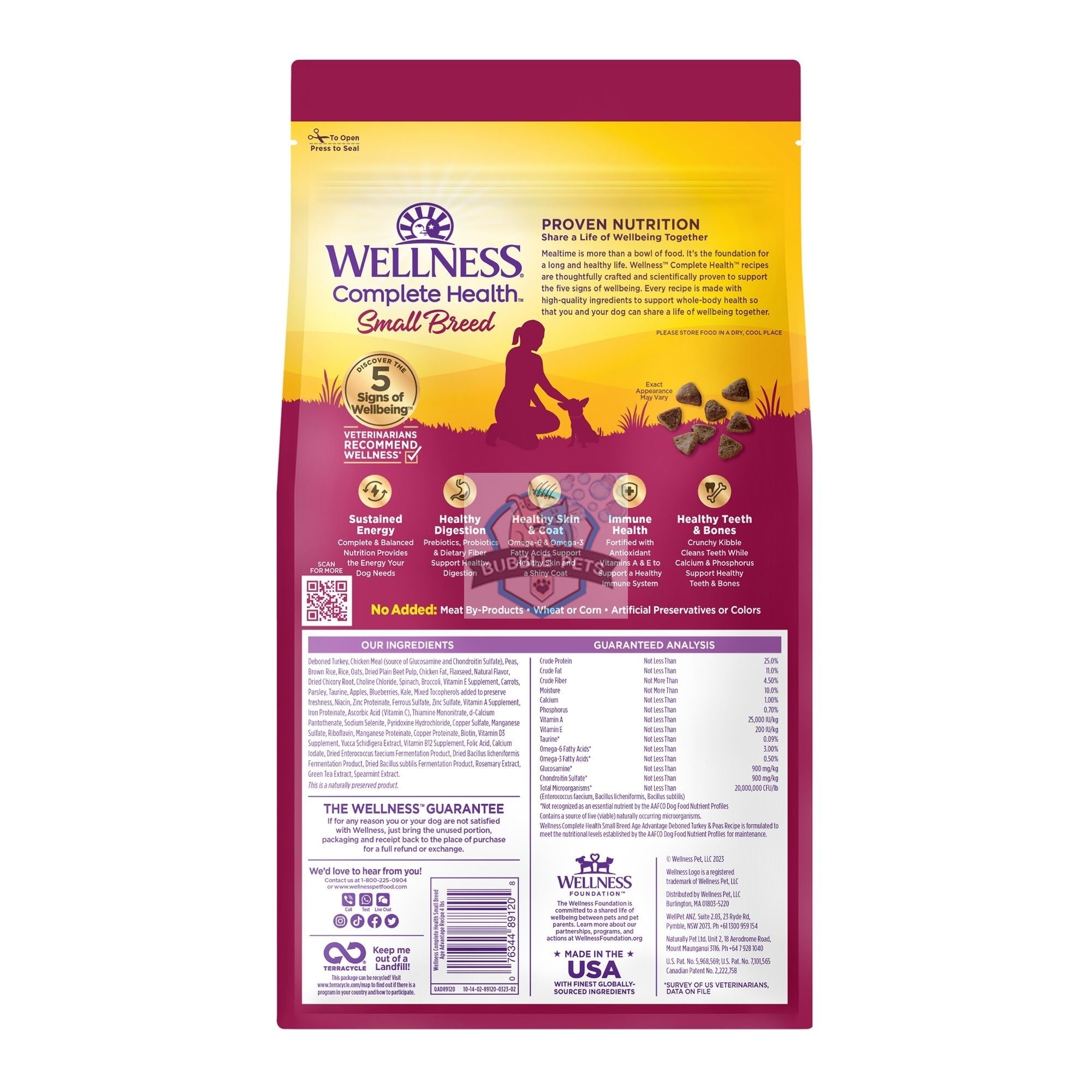 Wellness Complete Health Small Breed Senior Dry Dog Food