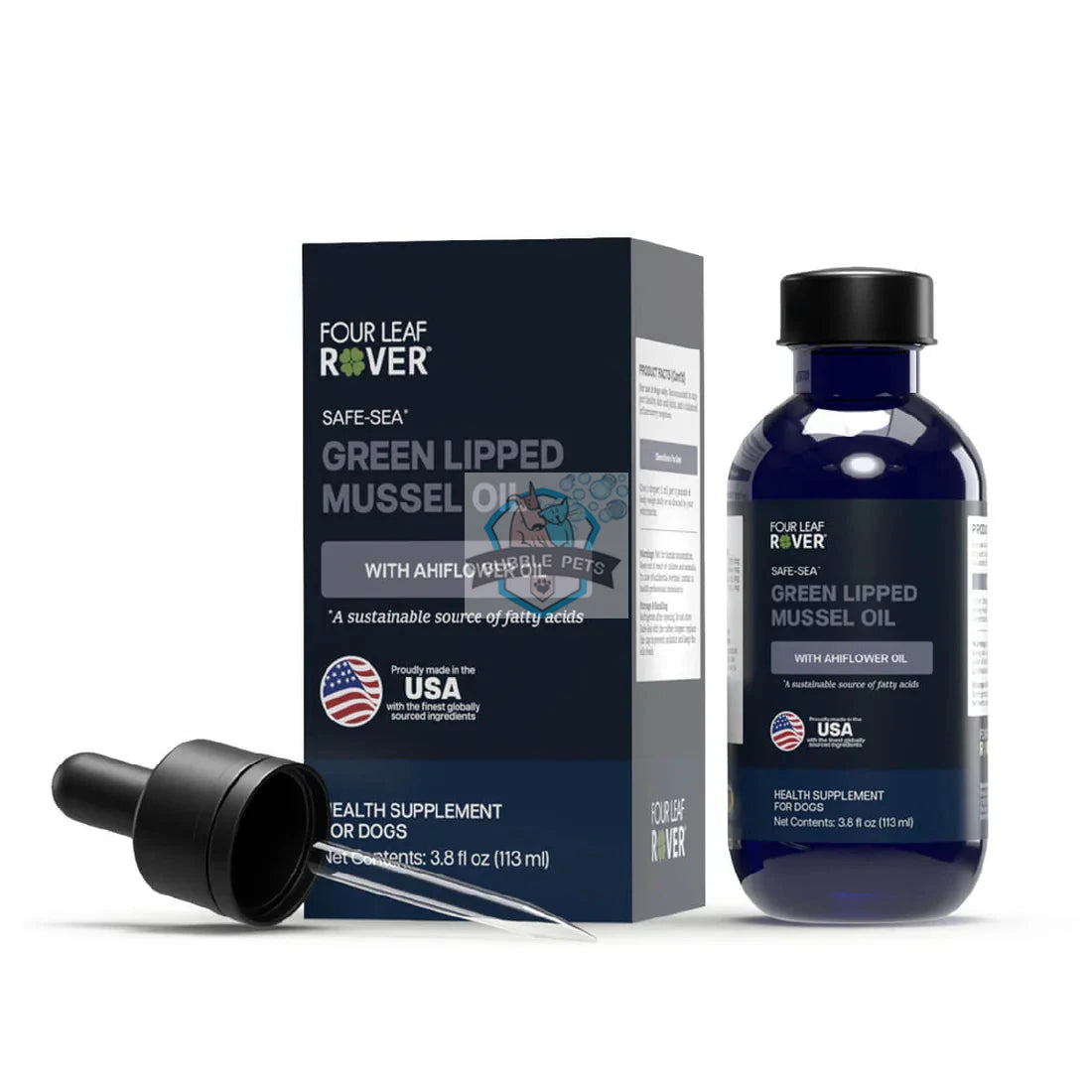 Four Leaf Rover Red Safe Sea Green Lipped Mussel Oil (Omega-3) Supplement for Dogs
