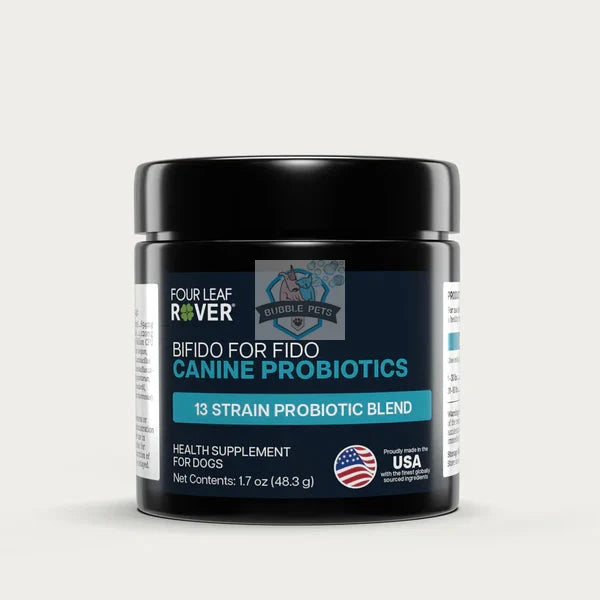Four Leaf Rover Bifido for Fido Multi-Strain Probiotics With Organic Prebiotics For Dogs