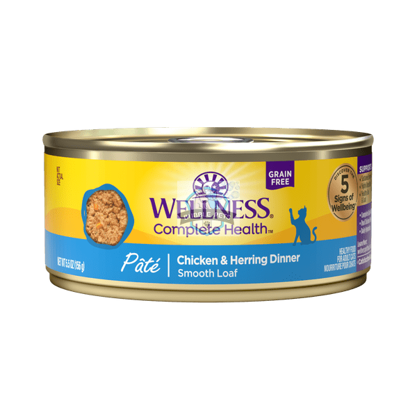 Wellness Complete Health Chicken & Herring Pate Canned Cat Food