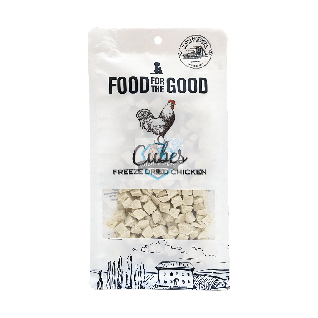 Food For The Good Freeze Dried Chicken Cubes Cat & Dog Treats