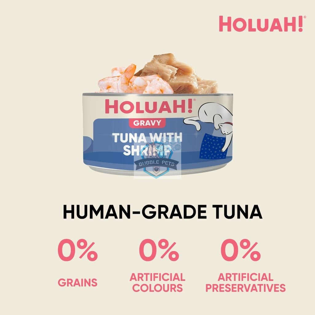 NEW: Holuah! Tuna with Shrimp Gravy Canned Cat Food
